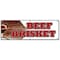 Signmission BEEF BRISKET BANNER SIGN slow cooked bar b que texas smoked sandwich B-72 Beef Brisket - alternate 1
